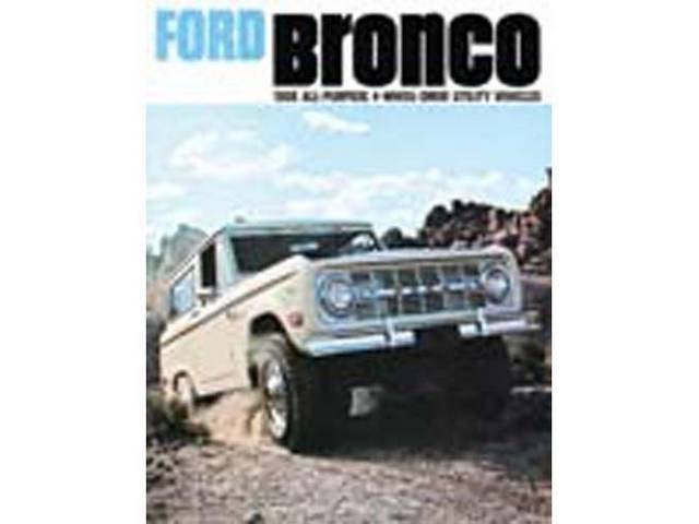 SALES BROCHURE, DEALER, 1968 BRONCO