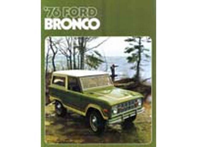 SALES BROCHURE, DEALER, 1976 BRONCO