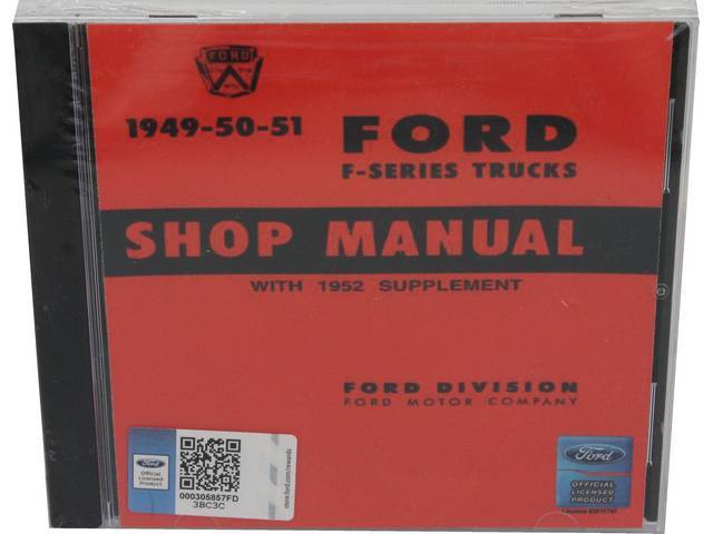 Shop Manual on USB Flash Drive, 1949-1952 Ford Truck