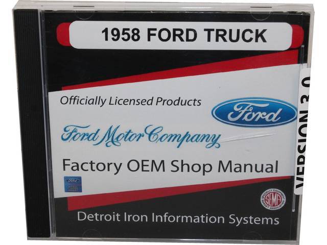 Shop Manual on USBDrive, 1958 Ford Truck