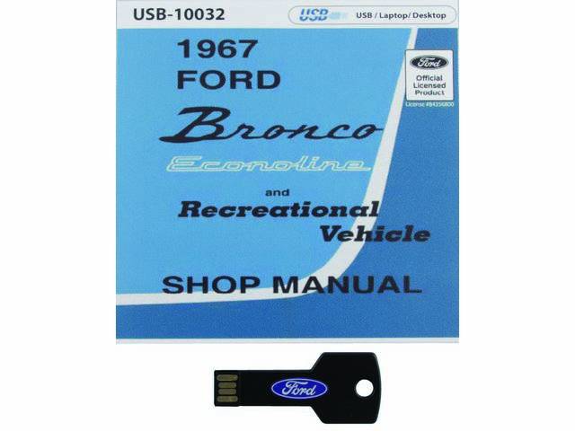 Ford Truck Shop Manual, 1967, on USB Flash Drive