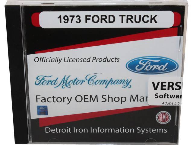 Shop Manual on USB Drive, 1973 Ford Truck and Bronco