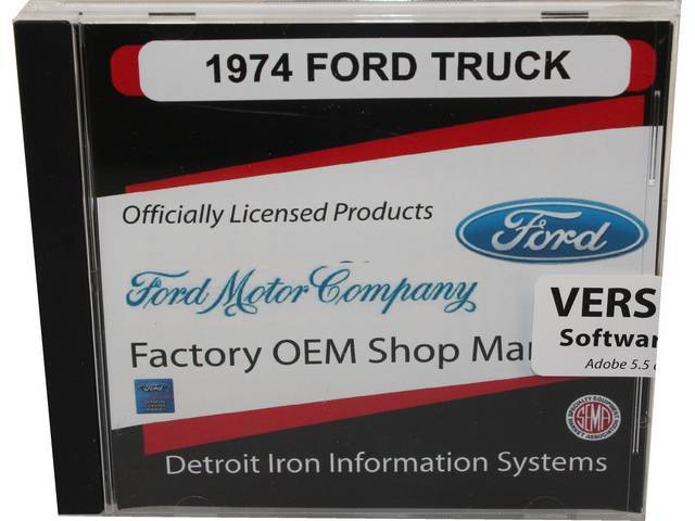 Shop Manual on USB Drive, 1974 Ford Truck and Bronco
