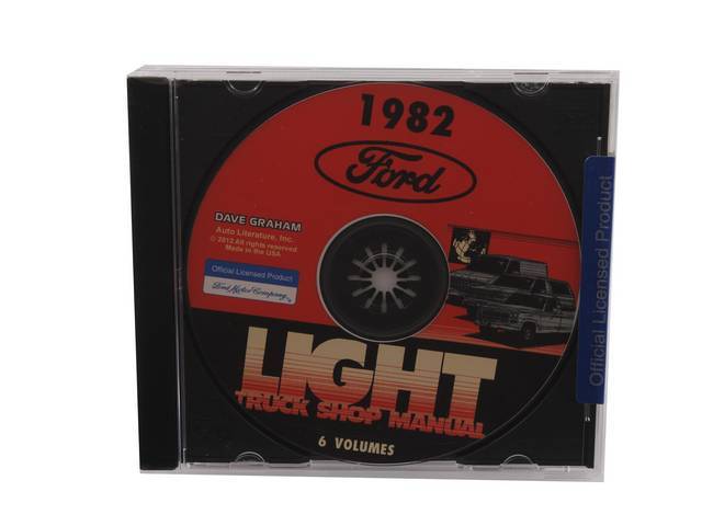 SHOP MANUAL ON CD, 1982 FORD TRUCK