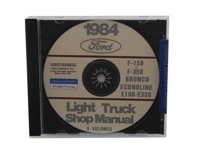SHOP MANUAL ON CD, 1984 FORD TRUCK