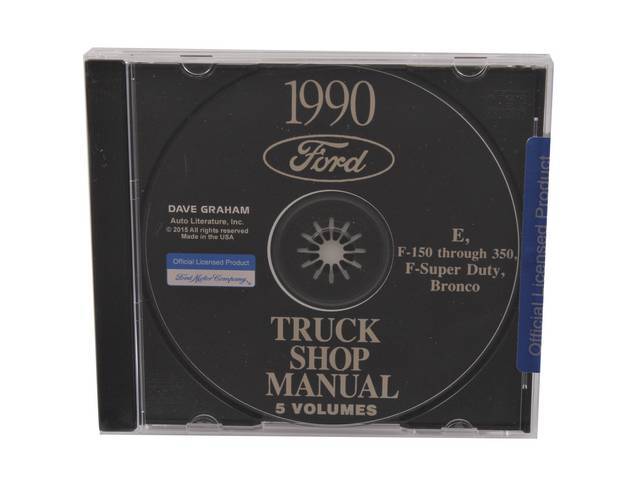 SHOP MANUAL ON CD, 1990 FORD TRUCK