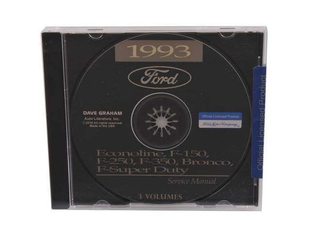 SHOP MANUAL ON CD, 1993 FORD TRUCK
