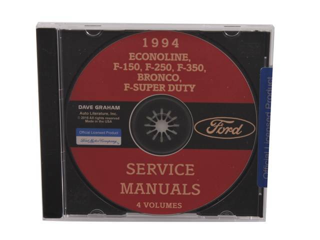 SHOP MANUAL ON CD, 1994 FORD TRUCK