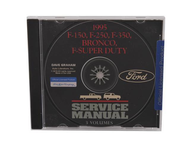 SHOP MANUAL ON CD, 1995 FORD TRUCK