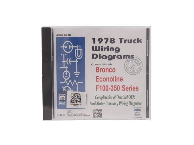 Ford Truck Wiring Diagram Manual, 1978, on USB Flash Drive