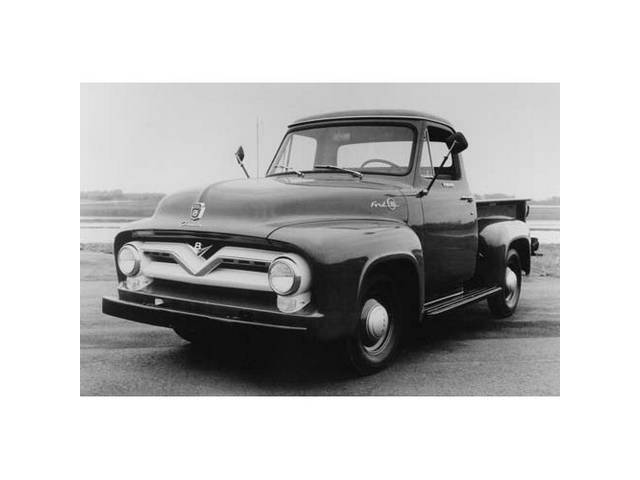 CLASSIC PHOTO, 1955 F100 3/4 VIEW, AT TEST