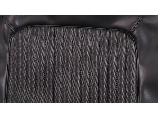 Front Bucket Upholstery, Deluxe Comfortweave, black