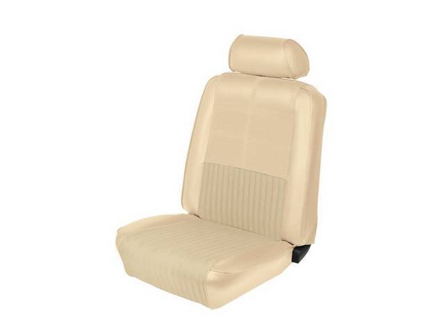 Front Bucket Upholstery, Deluxe Comfortweave, white