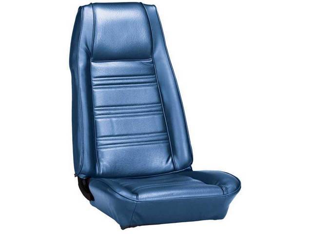 Front Bucket Upholstery, Standard, medium blue