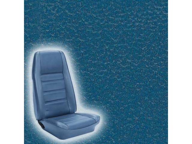 UPHOLSTERY, FRONT BUCKET, STANDARD, MEDIUM BLUE