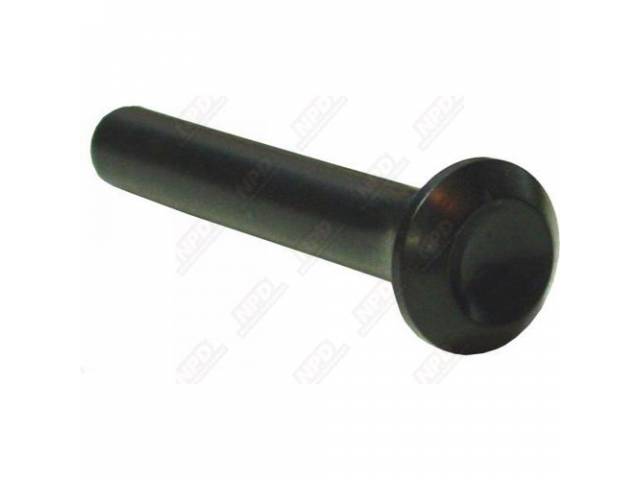 Knob, Inside Door Lock, Black, Pair, Smooth Finish, Repro, Can Be Painted To Match Interior Color