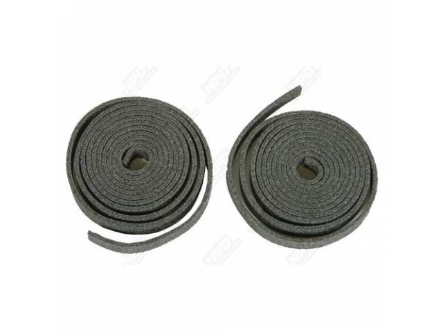 Drip Rail Foam Seal Kit, Seal Between The Weatherstrip Retainer And Roof Line, (2) 3 / 16 Inch  Thick, 7 / 8 Inch Wide, 6 Feet Long