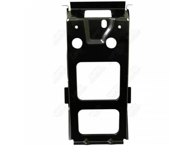 Brace, Center Tail Pan / Trunk Lock, Braces Tail Panel And Provides Mounting Area For Trunk Lock Retainer, Edp Coated, Repro  