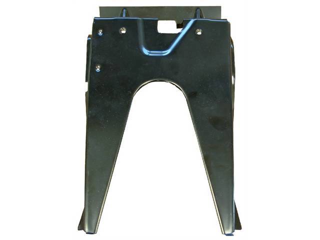 Brace, Center Tail Pan / Trunk Lock, Braces Tail Panel And Provides Mounting Area For Trunk Lock Retainer, Edp Coated, Repro  