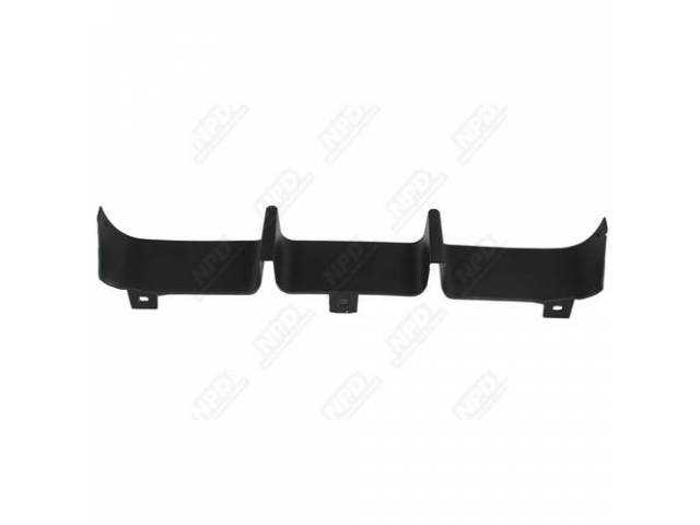Insert, Lower Grill / Front Valance, Abs Plastic, Painted Black, Attaches To Lower Valance, Repro