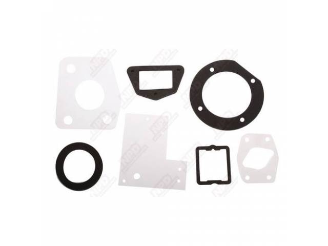 Firewall Gasket Kit, Foam Gaskets To Mount All Firewall Accessories, Correct Color Material Is Used For Each Gasket