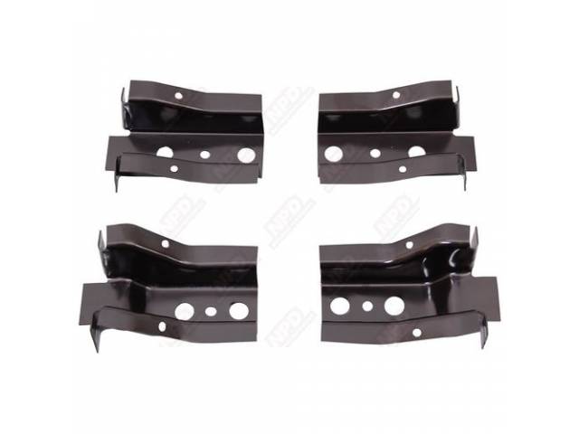 Floor Pan Brace Set, Front, (4) Incl Front And Rear Of Front Floor Pan, Repro