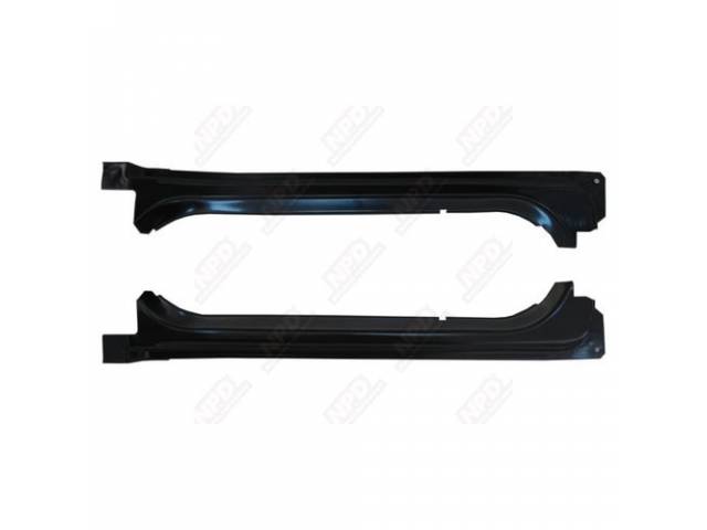 Gutter Set, Rear Compartment / Trunk Weatherstrip, Pair, Incl Rh And Lh Side, Quarter Panel Side Edp Coated, Oe Style