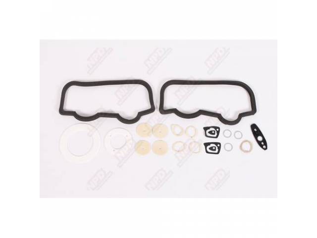 Paint Gasket Kit, Gaskets For Mirrors, Side Markers, Ant, Tail Lights, Door Locks And Door Handles