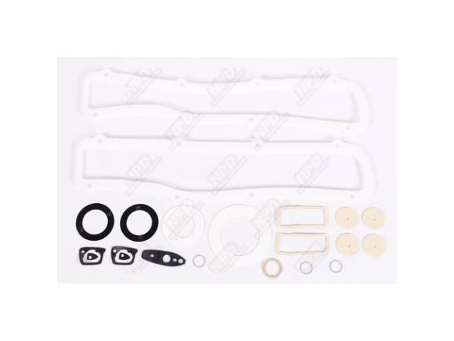 Paint Gasket Kit, Gaskets For Mirrors, Side Markers, Ant, Tail Lights, Door Locks And Door Handles