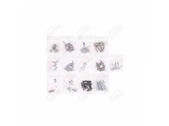 Screw Kit, Interior Trim,  (79), Screws Are Packaged And Labeled For Easy Installation
