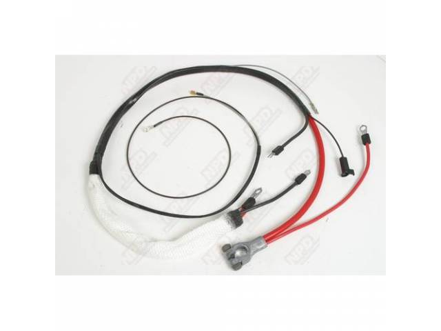 Cable, Battery, Positive, Incl Correct Style Terminals, Bolt And Nut, Repro, This Cable Is Designed To Be Used On Hemi Engines Only