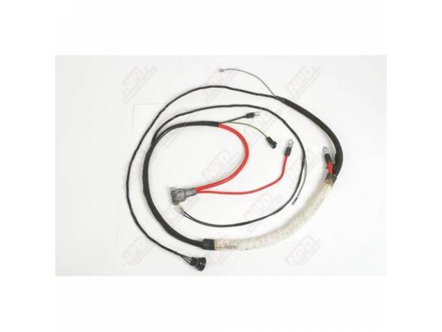 Cable, Battery, Positive, Incl Correct Style Terminals, Bolt And Nut, Battery Cable Stap, Repro, This Cable Is Designed To Be Used On Hemi Engines Only