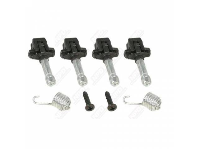 Head Light Adjuster Kit, With Two Head Light System, Nylon Adjusters And The Springs