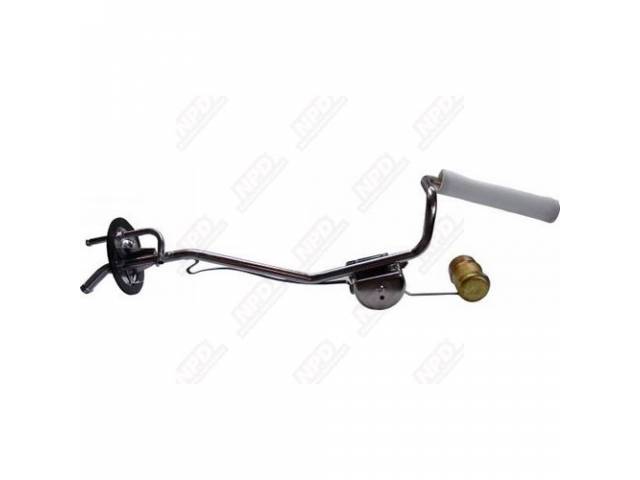 Fuel Sending Unit, Correct Zinc Plated, New Seal And Pick-Up Filter, 3/8 Inch Line