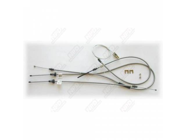 Cable Set, Parking Brake, Complete Set With Intermediate Cable