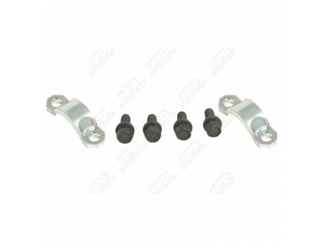Universal Joint Strap And Bolt Kit, Large, U-Joint Strap 2 5/8 Inch, For Rear End Yoke