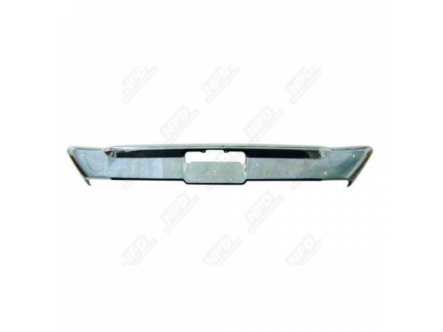 Bumper, Rear, Repro, Oe Quality Chrome Finish, Made From Heavy Gauge Steel, Designed To Fit Like Oe Bumpers