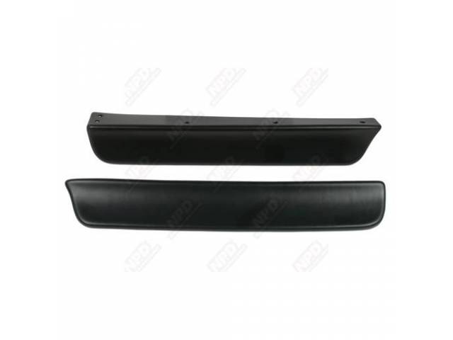 Spoiler, Front, T/A Style, Pair, Matte Black, Polyethylene Plastic, Incl Correct Style Mounting Hardware, Repro