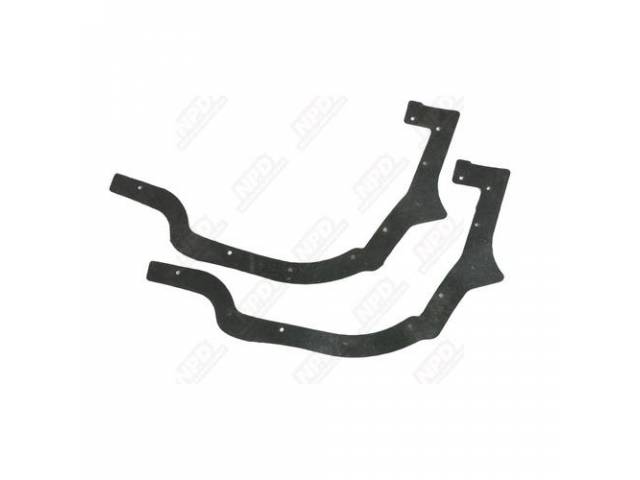 Headlight Seal Kit, Rubber Seal, Correct Clips And Fasteners, Fastens To Fenders