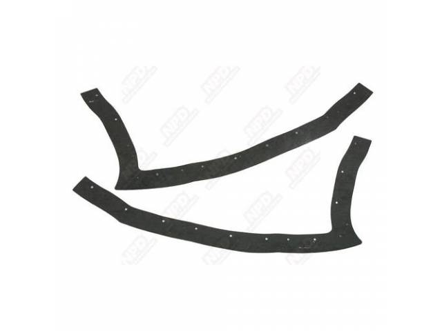 Headlight Seal Kit, (2) Pc Kit, Rubber Seals, Correct Clips And Fasteners, Fastens To Fenders