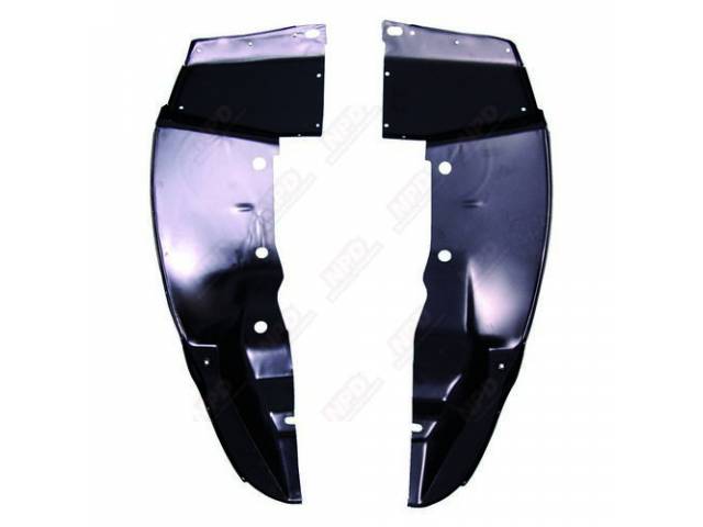 Splash Shield, Fender, Rear, Pair, Repro, These Are The Steel Units That Fit Between The Front Fender And Cowl Panel