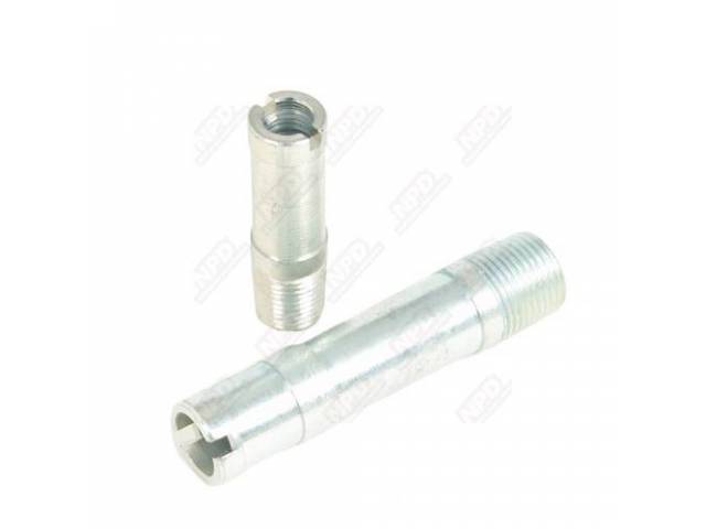 Nipple Kit, Heater Hose, Zinc Plated, Use W/ 1/2 Inch And 5/8 Heater Hose, Incl (1) Short Version, (1) Long Version, Repro