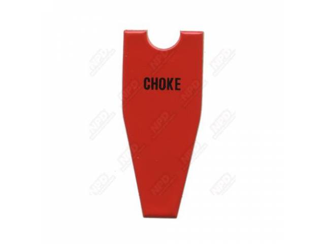 Decal, Choke, Foil Decal For Choke Cable Handle