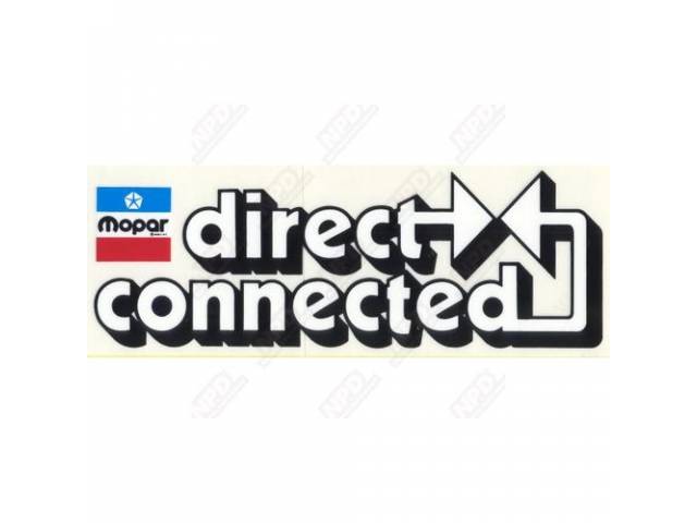 Decal, Chrysler Direct Connection, Correct Material And Screen Printed As Original, Officially Licensed Product By Chrysler Llc