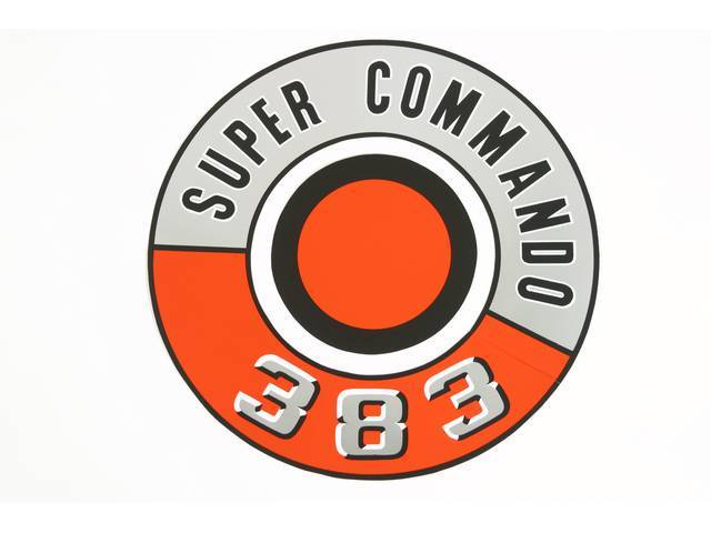 Decal, Super Commando 383, Air Cleaner, Correct Material