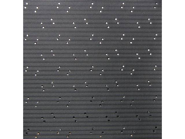 Headliner, Non Perforated, Black, 4-Bow