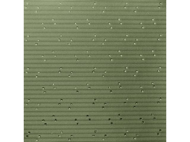 Headliner, Perforated, Green, 6-Bow