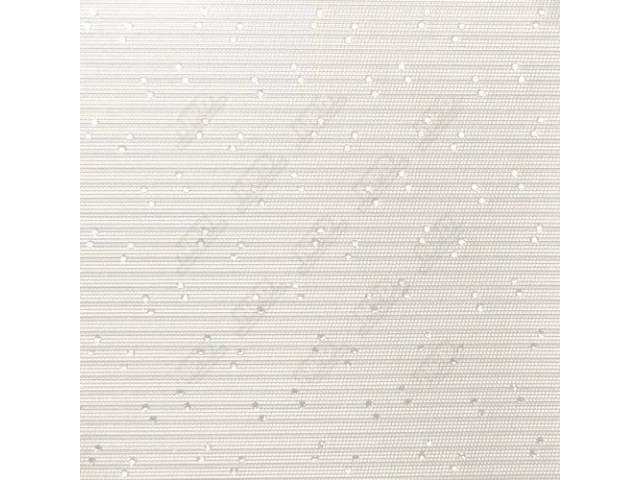 Headliner, Perforated, White, 6-Bow