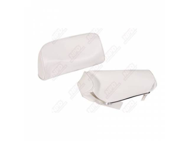 Head Rest Covers, Wht