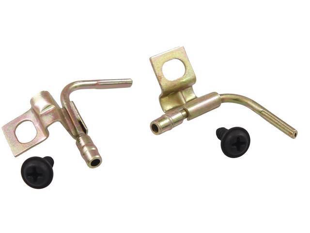 Windshield Washer Nozzle Set, Includes mounting screws, reproduction